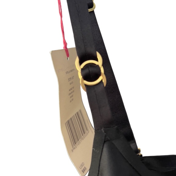 STELLA MCCARTNEY Smooth Bra Wired #S75-107 Black Not Padded Size 32C BRAND NEW - Picture 8 of 9